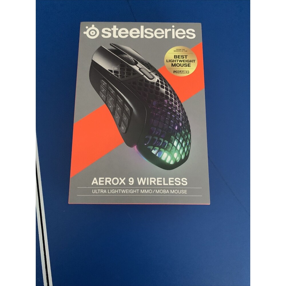 SteelSeries Aerox 9 Wireless Optical Gaming Mouse  Black